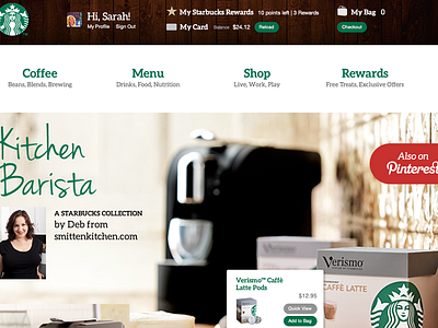 Starbucks curated content ecommerce