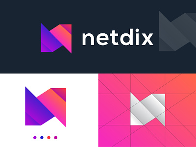 netdix l n monogram n letter logo (sales)