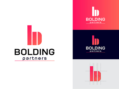 Bolding partners logo l b letter logo