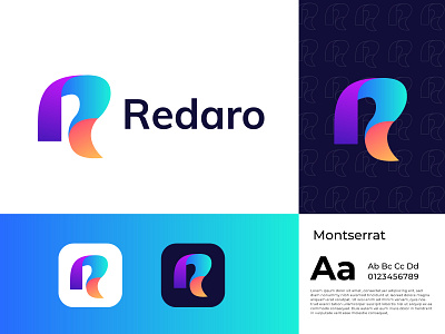 r letter logo l modern r logo l modern logo l gradient logo brand identity branding gradient logo graphic lettering logo agency logo design logo mark logos logotype modern logo modern logo designer morden pattern r letter startup logo technology typogaphy vector