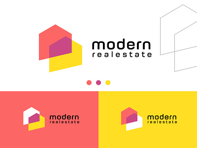 real estates logo l modern home logo l modern logos