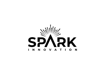 spark logo (USED) abstract black black and white bold brand identity branding logo logo agency logo mark minimal minimalist logo power spark tech technology typogaphy vector wordmark