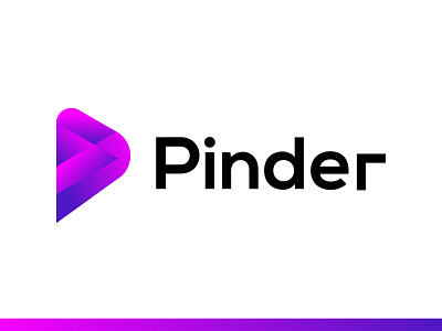 pinder l p logo l p monogram l p mark abstract brand identity branding gradient graphic design hire logo designer logo agency logo design logo designs logo mark morden p logo p mark p monogram technology typogaphy