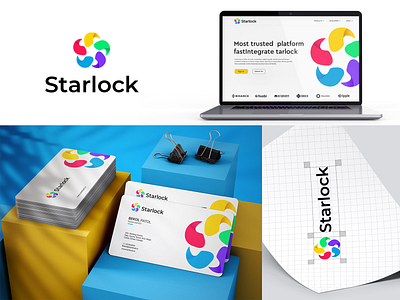 Starlock Branding a b c d e f g h i j k l n abstract brand identity branding colorful freelancer graphic design hire logo designer illustration logo logo agency logo mark m o p q r s t u v w x y z morden payment popular project star startup technology