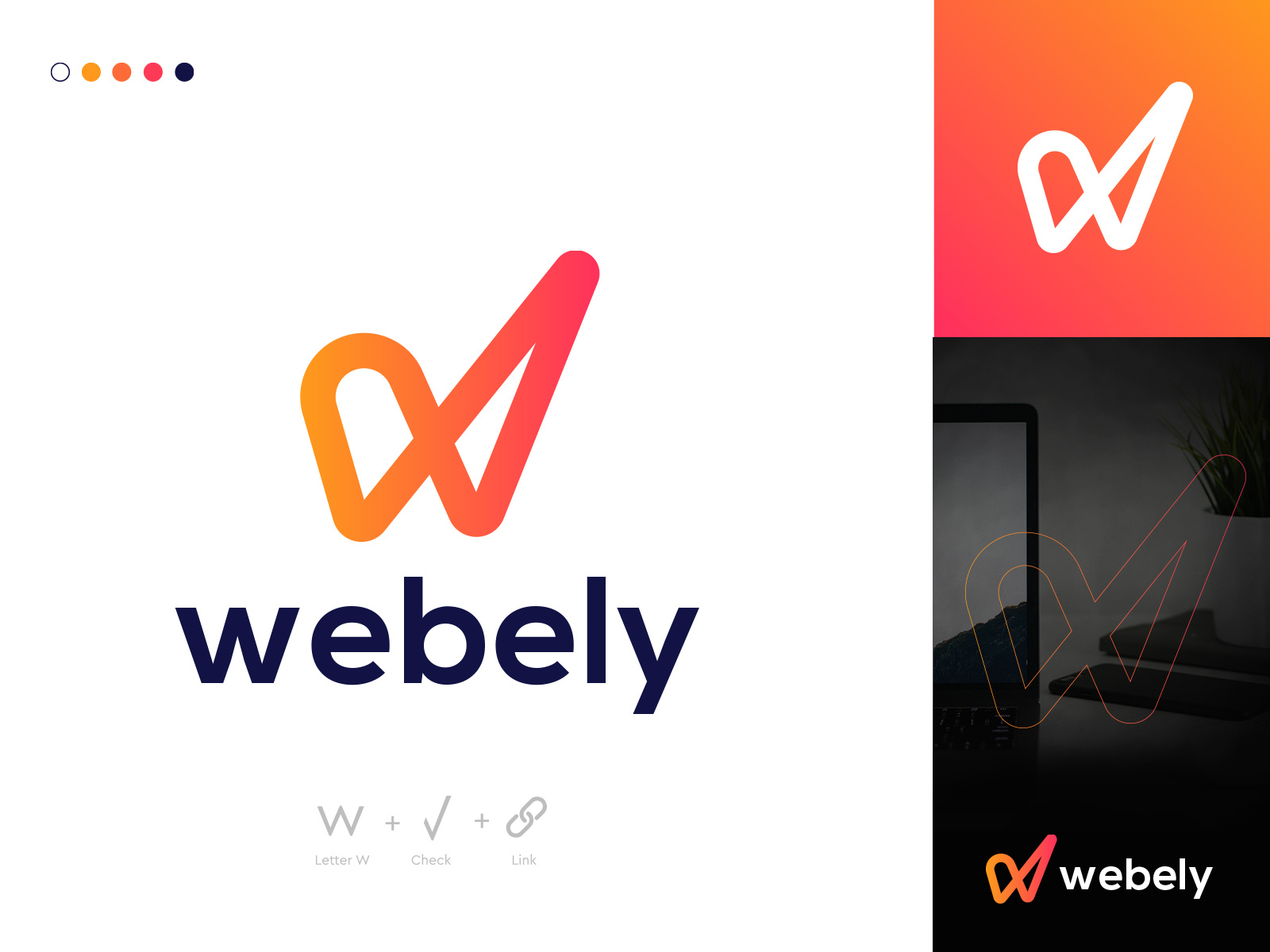 w letter logo mark by Amir Sayem on Dribbble