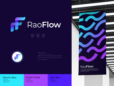 Flow abstract air brand identity brand pattern branding commerce flow gradient logo letter logo logo logo agency mark monogram minimalist logo morden online logo designer pattern logo software tech platform technology trend logo