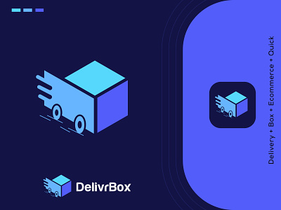 Ecommerce delivery app logo