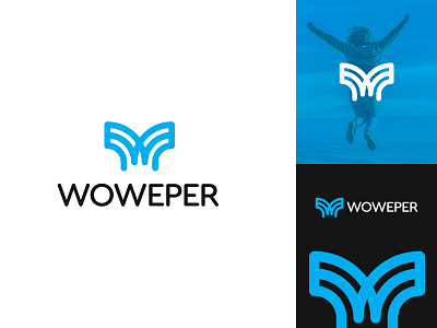 woweper l travel agency abstract adventure brand brand identity branding conseptual logo enjoy happyness identity journey logo design logo mark meaningful logo memorable mobile motivation simple logo ticket