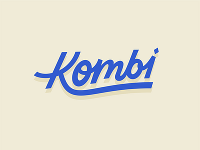 Kombi Food Truck - Logo combi food logo food truck illustration k kombi lettering logo typography