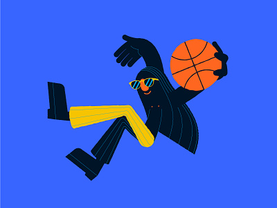 The Dunk basketball illustration jump play player sports