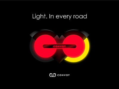 Convoy Bike Light app bike branding dark design light minimal product urban