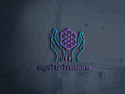 Mystic treasures Logo branding graphic design illustration logo vector