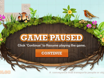 Pause game game paused pause wood