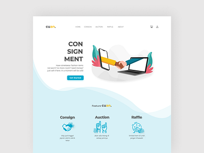 CUAN. - Consignment Landing Page