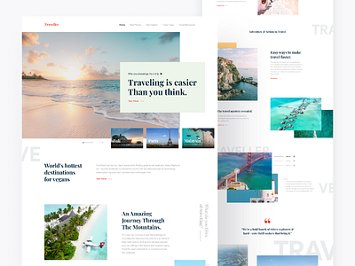 Travel Agency clean ui creative design digital agency figmadesign flatdesign landingpage layoutdesign minimalist modern design mountains pyramids travel travel agency typography uidesign uiuxdesign vacation web design website design