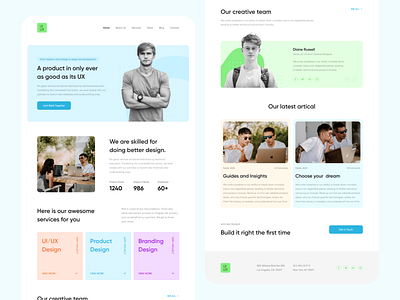 UIUX Agency Landing Page