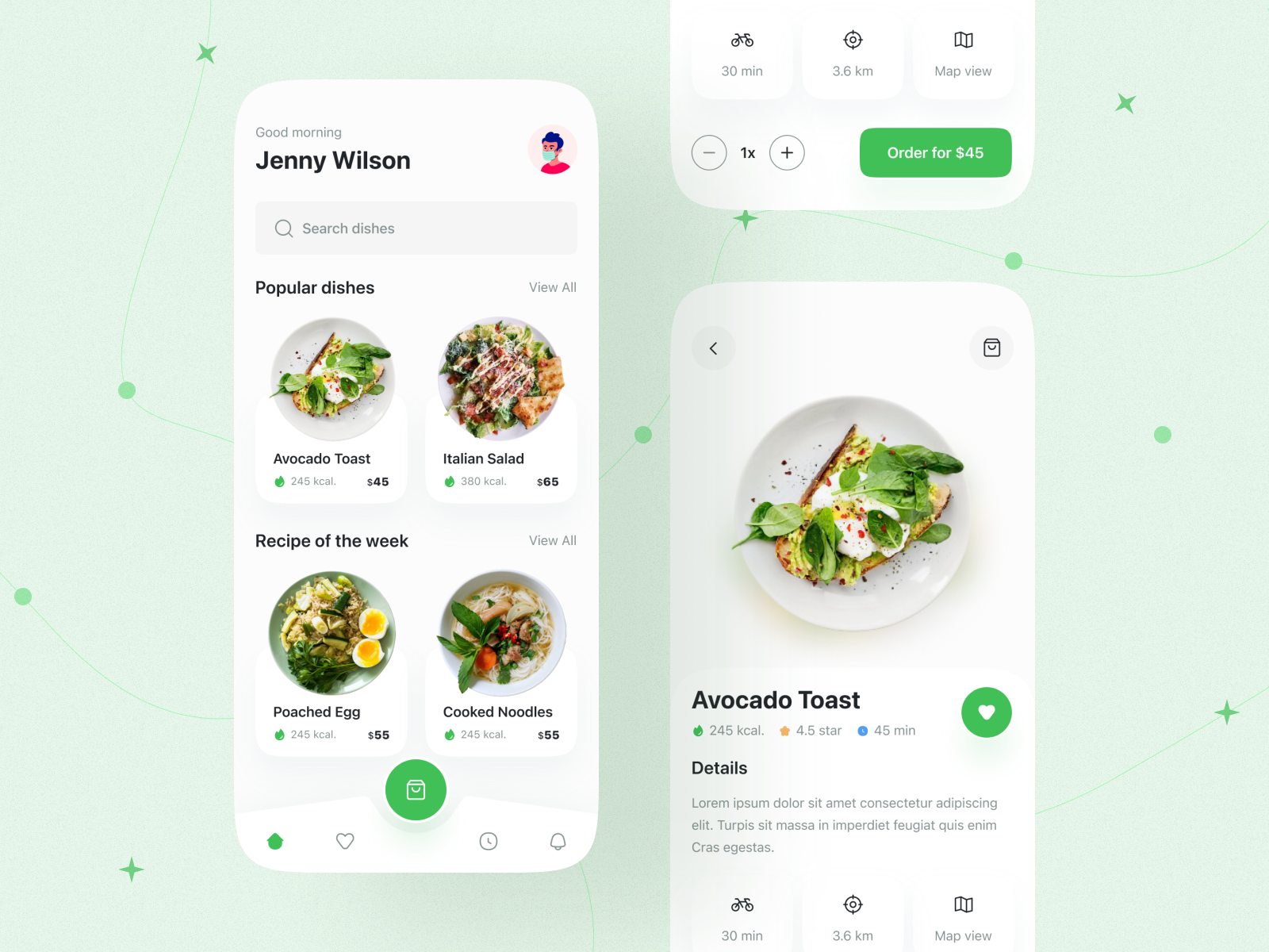 Food iOS App by Raju Husen on Dribbble