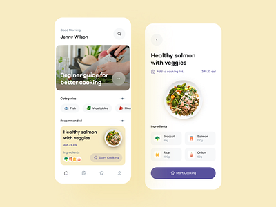 Cooking App by Raju Husen on Dribbble