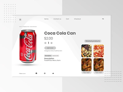 Coca Cola Can Header adobe xd brand identity branding cocacola digital art firstshot food and drink graphic design header illustration landing page photoshop typography uidesign webdesign white theme