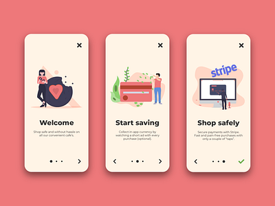 Smart Cafe App Onboarding