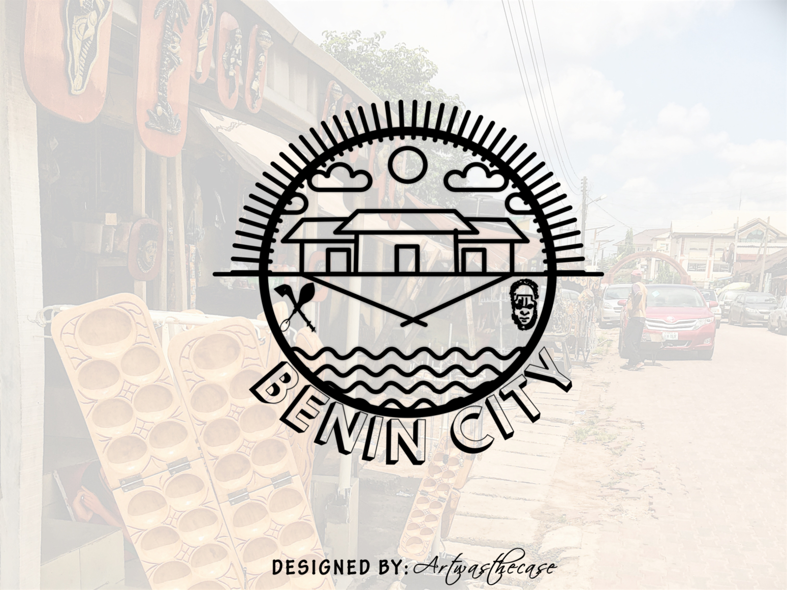 UPPER IGUN benin black design igun streeet illustration nigeria photoshop