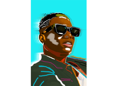 wizkid illustration photoshop