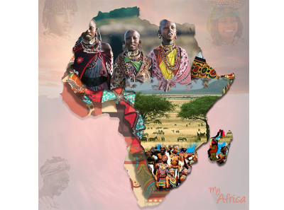 africa illustration photoshop