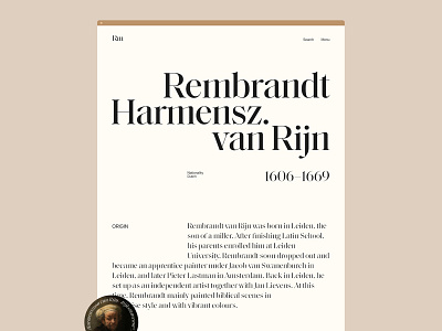 Rijksmuseum Amsterdam design flat minimal type typography ui web website