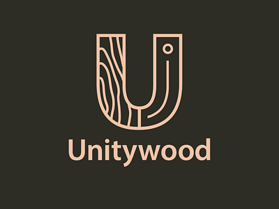 Unitywood logo logo logodesign logos logotype wood wooden woods