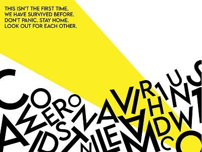 We will get through this. colorful covid19 design dribbble weekly warm up graphic design graphic designer graphic designing graphics hope hopeful typography weekly challenge weekly warm up