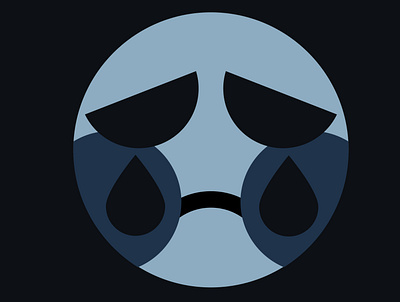 Sadness blue colorful design emotion emotional graphic design graphic designer graphics illustration sadness vector art vector illustration