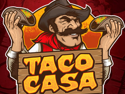 Taco Casa food truck food truck illustration ink tycoon mascot mexican mike ray taco tycoon creative vector