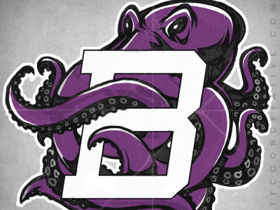 Kraken mascot branding ink tycoon kraken mike ray octopus school identity sketch sport mascot squid tycoon creative vector