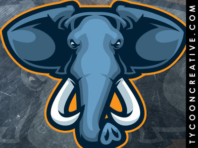 Elephant Mascot aggressive confident elephant elephant mascot mammal mascot safari animal tusks