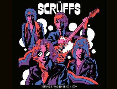 The Scruffs Album 70s album art illustration