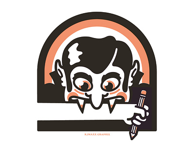 Creativity Vampire illustration logo vampire