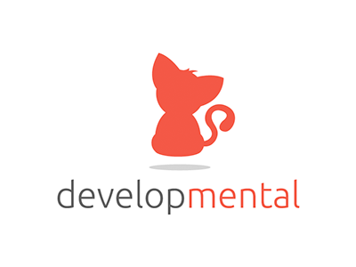 Developmental cat development logo red