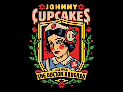 Johnny Cupcakes Nurse design doctor doctors graphic design graphicdesign illustration johnny cupcakes johnnycupcakes nurse nurses tattoo vector