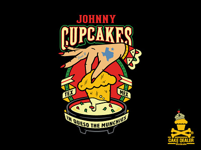 In Queso Munchies baking cupcakes design dessert illustration johnny cupcakes johnnycupcakes vector