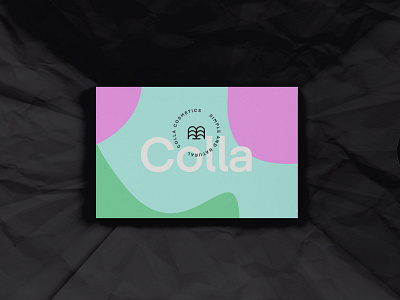 Colla Businesscard branding business card businesscard cosmetics logo luxury minimal modern print skincare