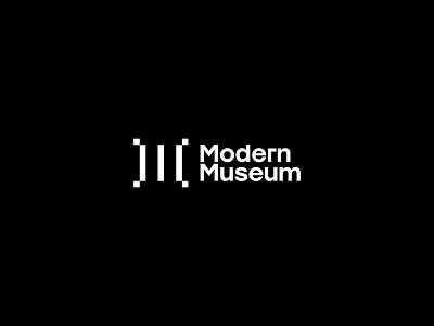 Modern Museum Newsletter Logo bracket branding code coding internet logo logotype minimal modern monogram newsletter tech