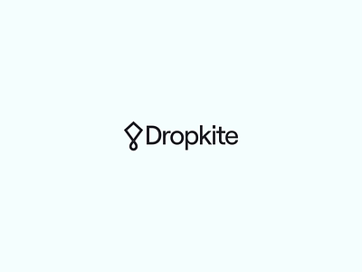 Dropkite branding design drop flow fly kite linework logo minimal water