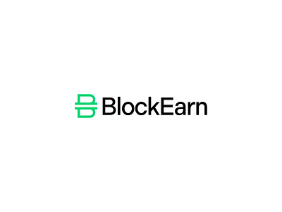 BlockEarn bank branding coin crypto design finance logo logotype minimal modern monogram wallet