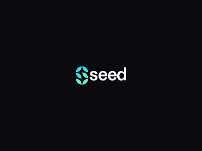 Seed bank finance leaf logo logotype modern monogram neobank seed