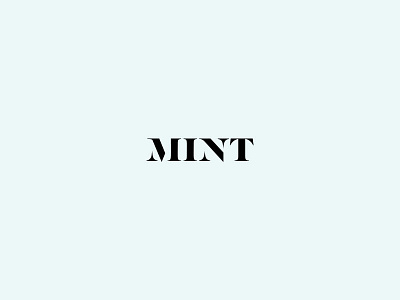 Mint boutique branding logo logotype m mint monogram