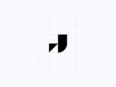 Juho Logo Grid Construction branding grid grid design gridlogo logo logotype minimal modern monogram