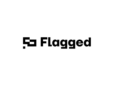 Flagged branding f flag flag logo logo logotype minimal modern monogram