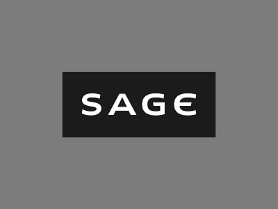Need help - Sage branding logotype type typography