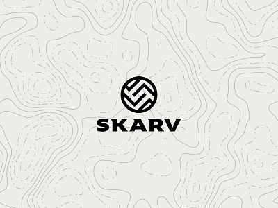 Skarv branding fjord logo logotype minimal modern monogram mountain nature outdoors photographer sport sports topography