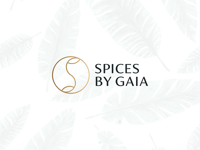 Spices by Gaia boutique branding cooking food logo luxury minimal modern monogram spices